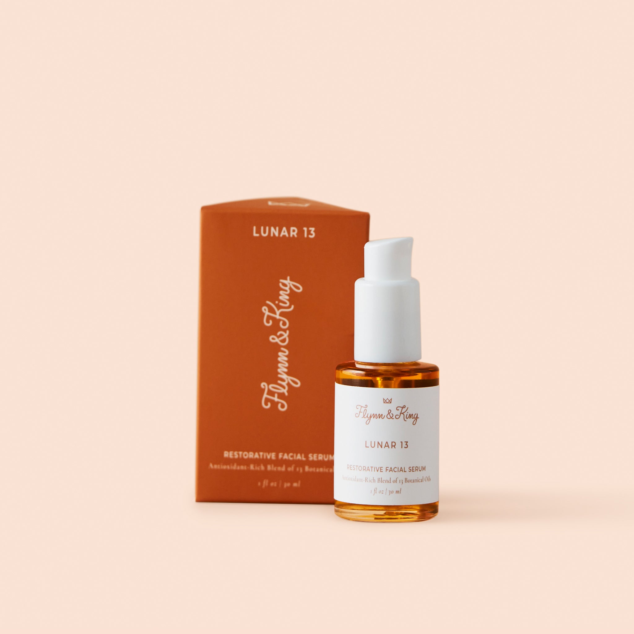 Lunar 13 Restorative Facial Serum with Antioxidant-Rich Blend of 13 Botanical Oils